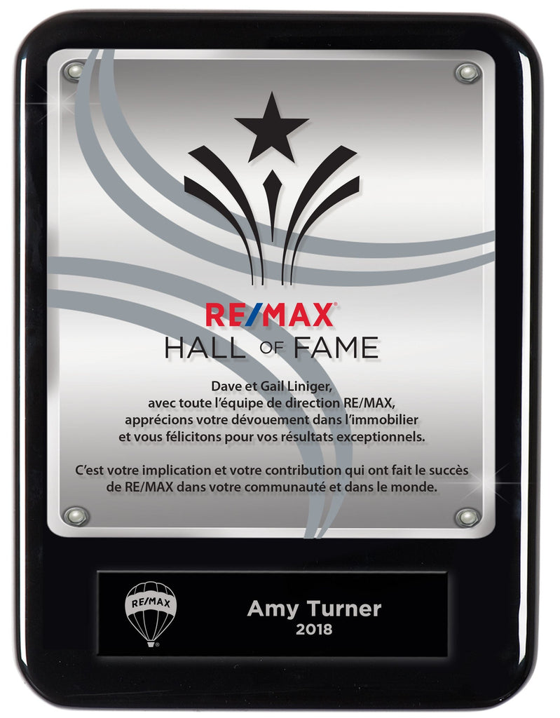HQ French Hall of Fame Plaque