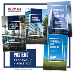 RE/MAX Commercial Assorted Poster Pack (X4)
