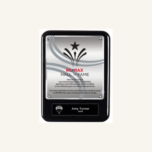 HQ French Hall of Fame Plaque